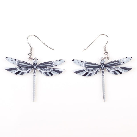 Amazing Long Dragonfly Earrings