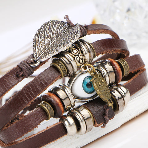 Vintage Rope Handmade Owl Bracelets