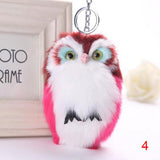 15CM Keyring Fluffy Plush Owl