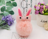 Original Fluffy Bunny Keychain Pompom