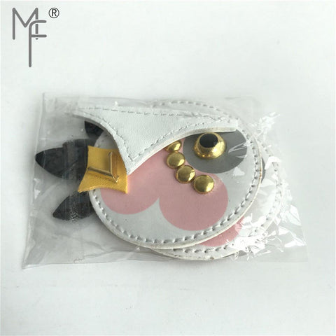 Owl Real Leather Purse - Size :8.5cm x 2.5cm (3.35" x 0.98")