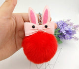 Original Fluffy Bunny Keychain Pompom