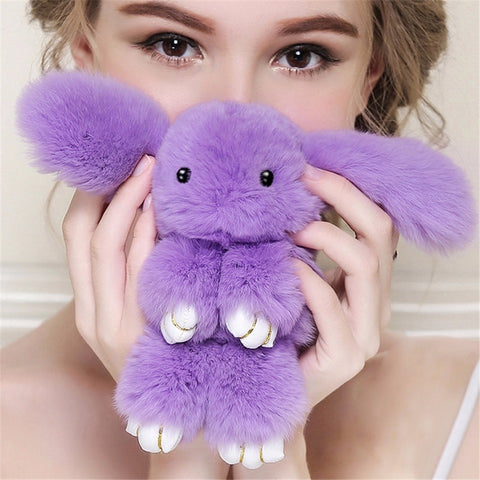 Fur Rabbit Bunny Keychain | Top Trend 2018