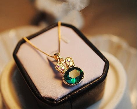 Lovely Crystal Rabbit Necklace