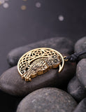 Crescent Moon & Owl Necklace - Pendant Size:29*37mm