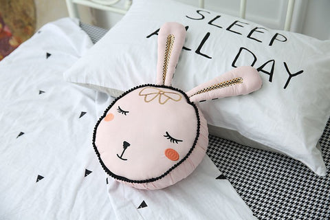 Bunny Head Cotton Pillow