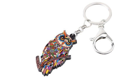 Acrylic Owl Key Chain