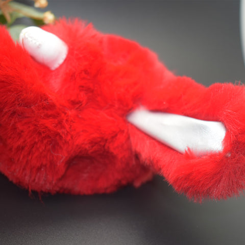 Fur Pompom Keychain 13cm - Banny & Bag