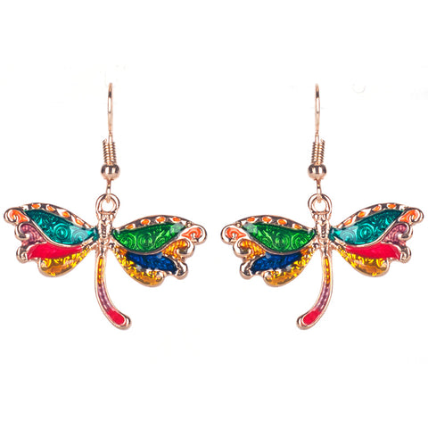 Dragonfly Necklace and Earring Set For Unique Gift