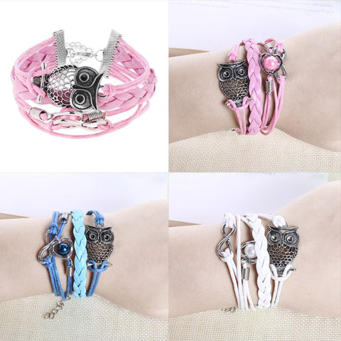 New Punk Handmade Owl  Bracelets