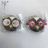 Owl Real Leather Purse - Size :8.5cm x 2.5cm (3.35" x 0.98")