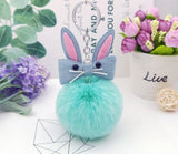 Original Fluffy Bunny Keychain Pompom