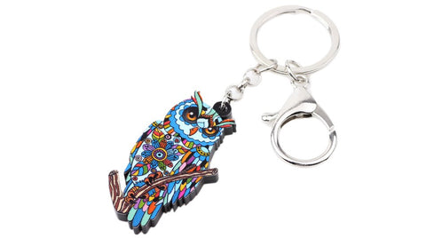 Acrylic Owl Key Chain