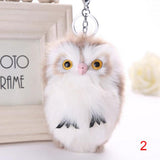 15CM Keyring Fluffy Plush Owl