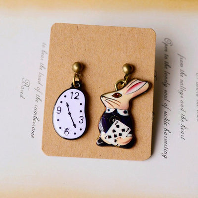 High Quality Retro Rabbit & Watch Earrings