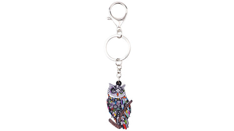 Acrylic Owl Key Chain