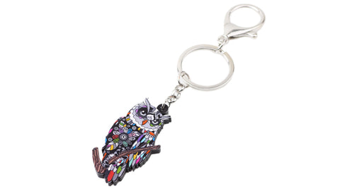 Acrylic Owl Key Chain