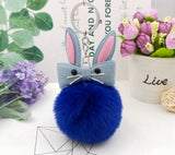 Original Fluffy Bunny Keychain Pompom