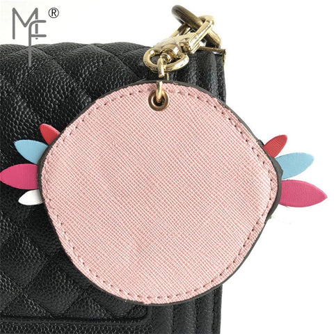 Owl Real Leather Purse - Size :8.5cm x 2.5cm (3.35" x 0.98")