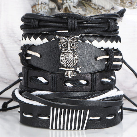 Owl Leather Bracelet