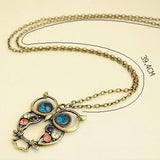Vintage Owl  Necklaces Long Chain - New Arrival | 3 X 4 cm