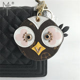 Owl Real Leather Purse - Size :8.5cm x 2.5cm (3.35" x 0.98")
