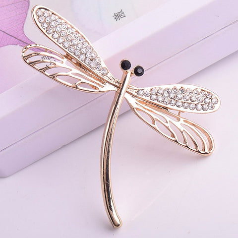 Crystals Dragonfly Brooch | Trendy
