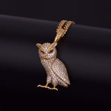 Hip Hop Owl Pendant - Chain size:3mm