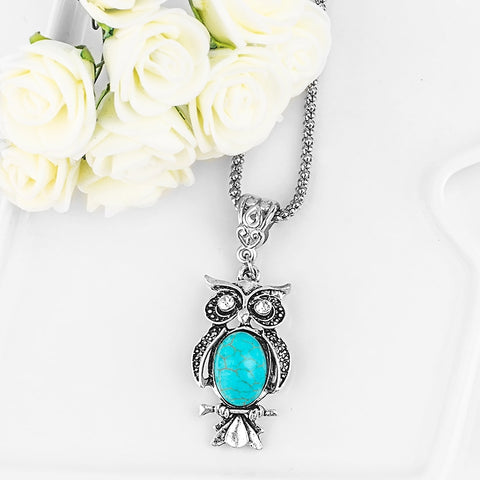 Trendy Cute Owl Necklace -  Pendant Size:3.2*1.9cm