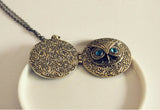 Retro Chic Owl Eye Necklace - Pendant Size:about 3.9cm | Length:70 cm