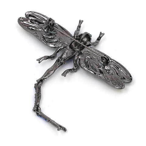 High Quality Crystal Dragonfly Brooch