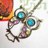 Vintage Owl  Necklaces Long Chain - New Arrival | 3 X 4 cm