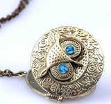 Retro Chic Owl Eye Necklace - Pendant Size:about 3.9cm | Length:70 cm