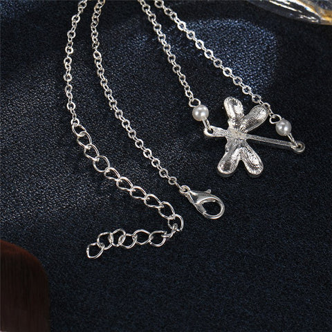 Bohemian Ankle Bracelet with Dragonfly