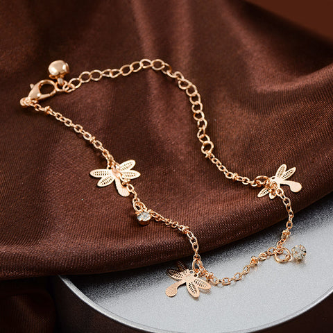 Trendy Dragonfly Ankle Bracelet