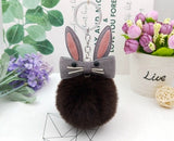 Original Fluffy Bunny Keychain Pompom