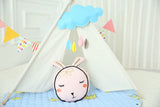 Bunny Head Cotton Pillow