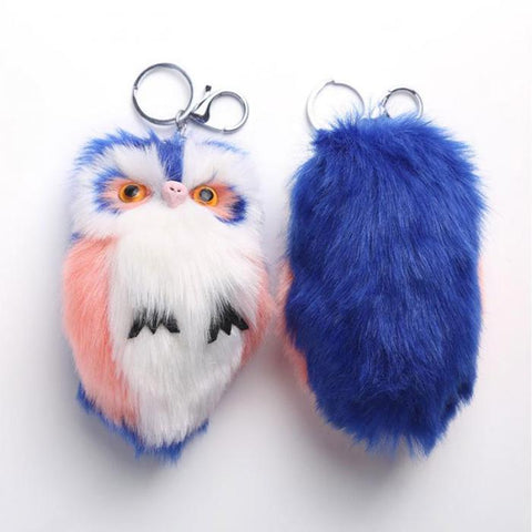 15CM Keyring Fluffy Plush Owl
