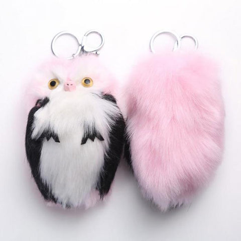 15CM Keyring Fluffy Plush Owl