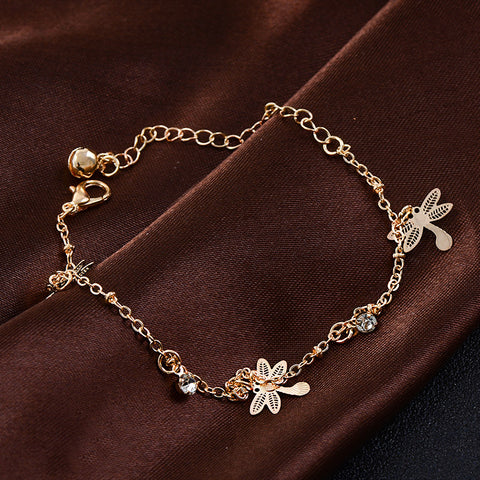 Trendy Dragonfly Ankle Bracelet