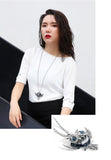 Classic Owl Necklace | Pendant Size:6.0cm*5.5cm