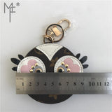 Owl Real Leather Purse - Size :8.5cm x 2.5cm (3.35" x 0.98")