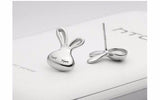 Lovely little rabbit 925 sterling silver earrings