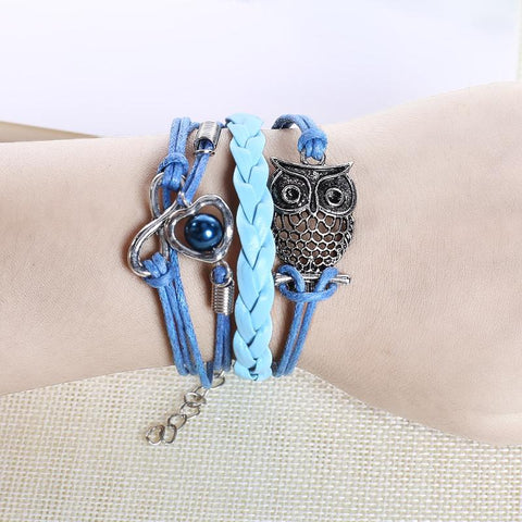 New Punk Handmade Owl  Bracelets