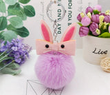 Original Fluffy Bunny Keychain Pompom
