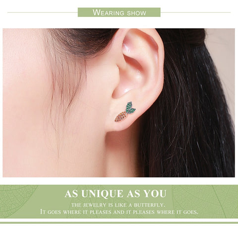 925 Sterling Silver Cute Rabbit & Carrot  Earrings