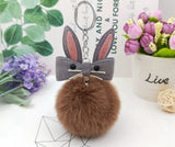 Original Fluffy Bunny Keychain Pompom