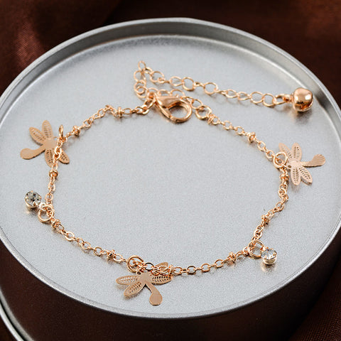 Trendy Dragonfly Ankle Bracelet