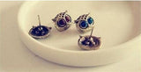 Retro Big Eyes Owl Earrings