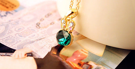 Lovely Crystal Rabbit Necklace